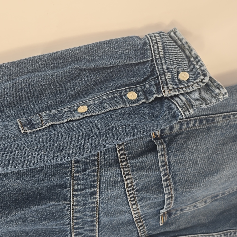 Citizen Of Humanity Maisie Blue Denim Jumpsuit - Picture 13 of 16